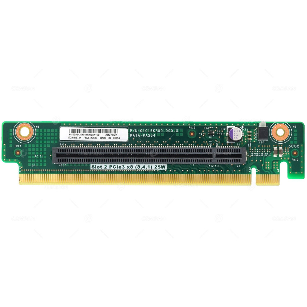 94Y7589 RISER CARD PCI-E X8 SLOT-2 IBM X3650 M4 -